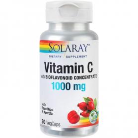 Vitamin C 1000mg, 30 capsule, Secom (Solaray)