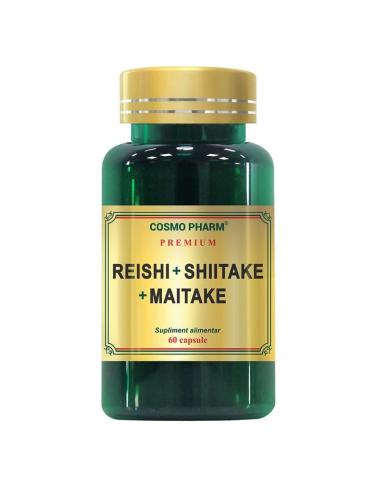 Reishi + Shiitake + Maitake, 60 capsule, Cosmopharm