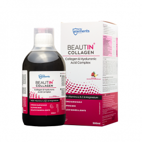 Beautin collagen, 500ml capsuni si vanilie, My Elements