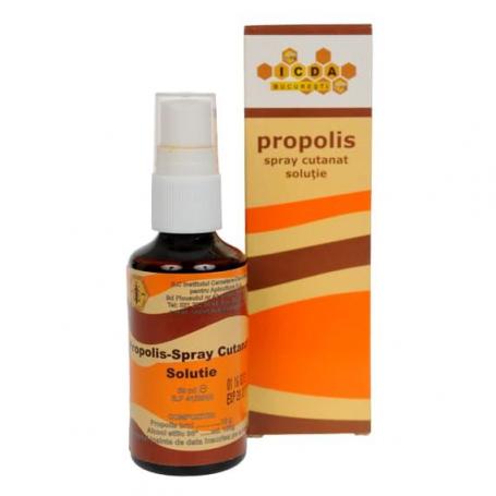 Propolis Spray cutanat, 50 ml, Institutul Apicol