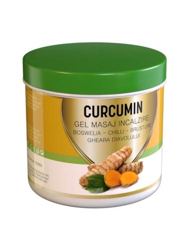 Gel de masaj cu efect de incalzire Curcumin, 275 ml, Praemium