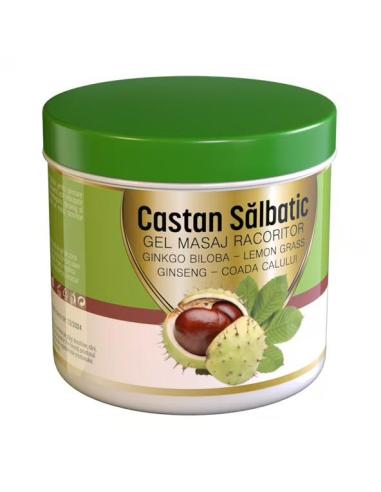Gel de masaj racoritor pentru picioare Castan Salbatic, 275 ml, Praemium