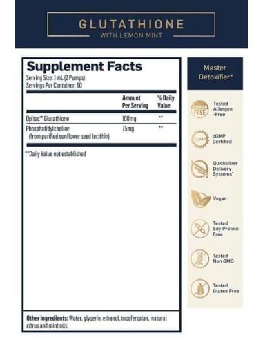 Glutathione Liposomal, 50 ml, QuickSilver - SamDistribution.ro
