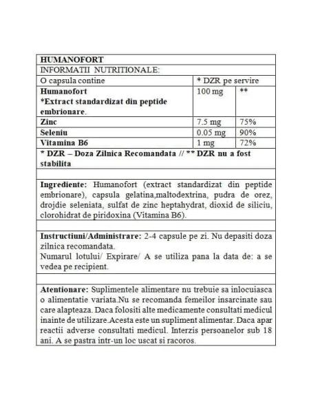 Humanofort, 60 capsule, British Nutra - SamDistribution.ro