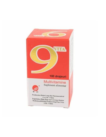 9 Vita Multivitamine, 100 drajeuri, Yong Kang