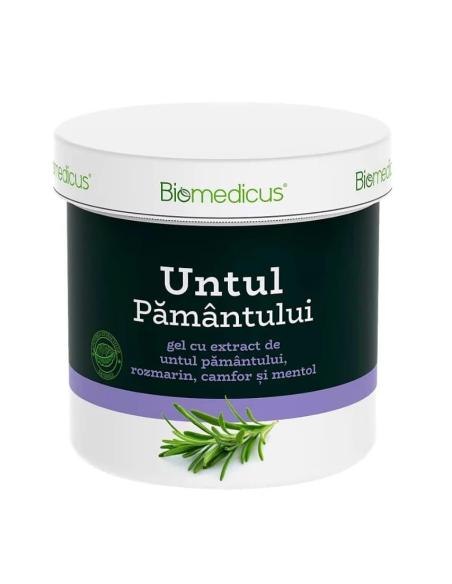 Gel cu Extract de Untul Pământului, Rozmarin, Camfor și Mentol - Biomedicus