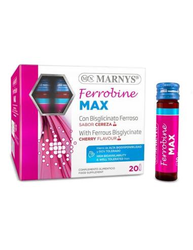 Ferrobine Max Marnys cu Fier, Zinc si Vitamine, 20 Fiole