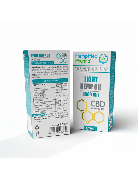 Ulei CBD Light Hemp 1000 mg HempMed Pharma