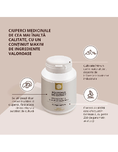 Ciuperca Polyporus Bio Extract, 60 capsule | Sam