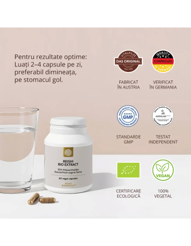 Ciuperca Reishi (Ganoderma lucidum), 60 capsule | Sam