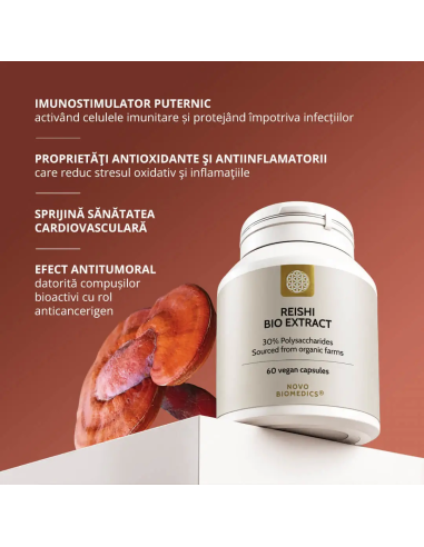 Ciuperca Reishi (Ganoderma lucidum), 60 capsule | Sam