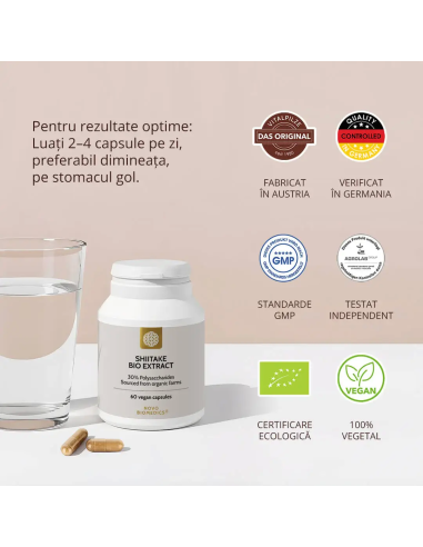 Ciuperca Shiitake Bio Extract, 60 capsule | Sam