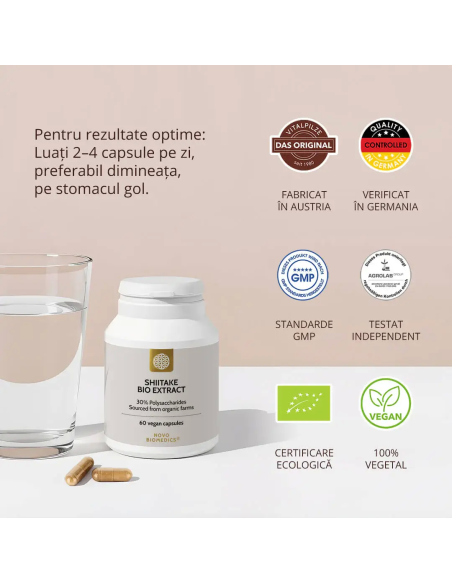 Ciuperca Shiitake Bio Extract, 60 capsule | Sam