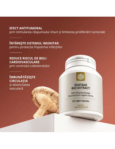 Ciuperca Shiitake Bio Extract, 60 capsule | Sam