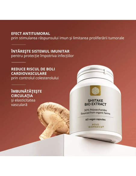 Ciuperca Shiitake Bio Extract, 60 capsule | Sam