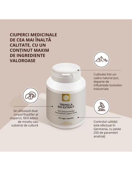 Ciuperca Tremella Bio Extract, 60 capsule | Sam