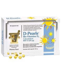Bio Vitamina D3 D-Pearls 800Ui, 80 capsule, Pharma Nord